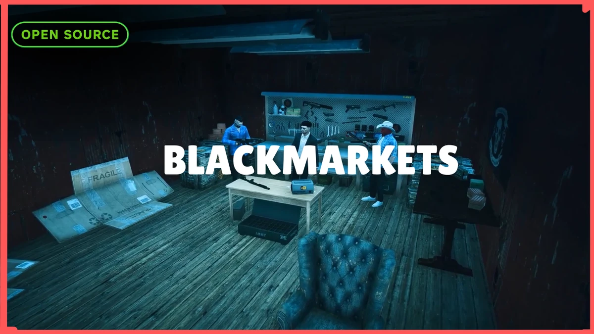 Blackmarkets MLO FiveM | 4 Hidden Gun Dealer Locations | Open Source